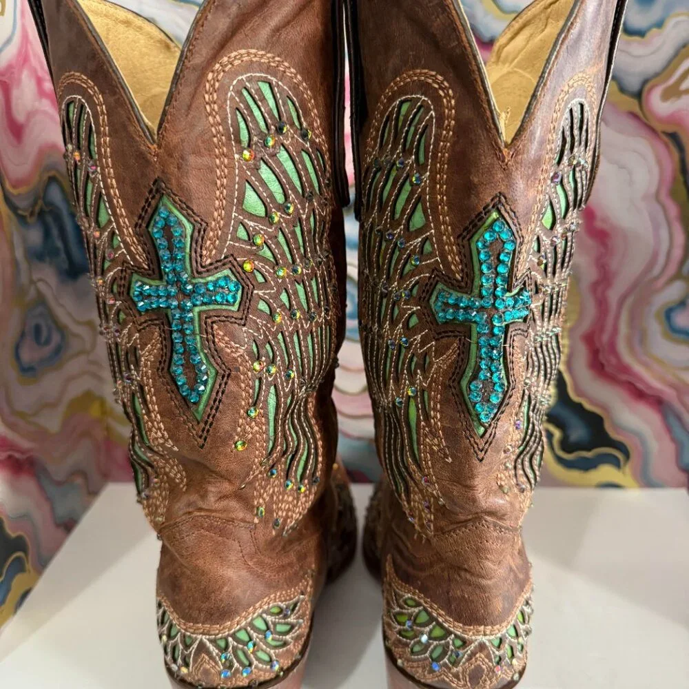 Rhinestone Western Boots - Picture 2 of 3